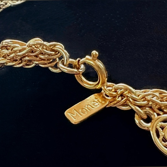 MONET © Gold-tone Triple Rope Chain 52"L Necklace ࿎࿎࿎ - Picture 4 of 7